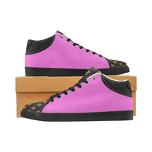 #Rossolini1# TimeLess Pink Men's Chukka Canvas Shoes (Model 003)
