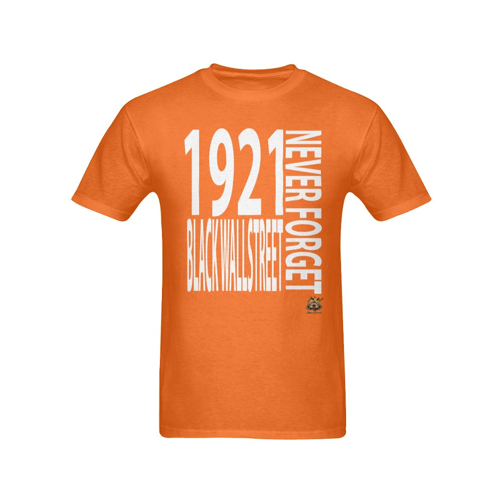#NEVERFORGET# Black Wall Street 1921 Men's Orange T-Shirt