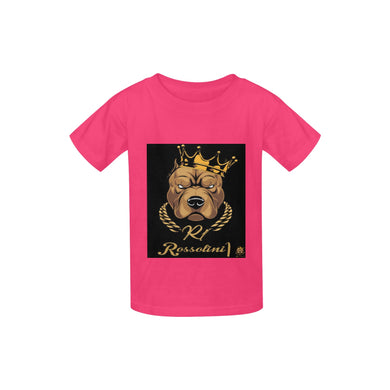 #Rossolini1# Logo Pink Kid's  Classic T-shirt (Model T22)