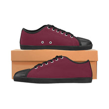 #Rossolini1# Candy Apple Red Canvas Shoes for Women/Large Size (Model 016)