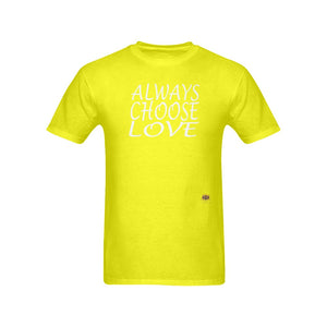 #Rossolini1# Always Choose Love Yellow T-Shirt