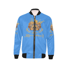 #MASKOFF# Blue Kids' Bomber Jacket (Model H40)