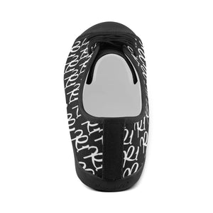 #R1# White Writing Canvas Shoes for Women/Large Size (Model 016)