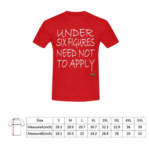 #Under Six Figures# Red T-Shirt