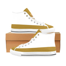 #Rossolini1# Flavor White/Gold Vancouver H Women's Canvas Shoes (1013-1)