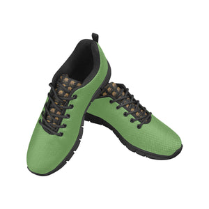 #Rossolini1# TimeLess Grass Green Men's Breathable Running Shoes/Large (Model 055)