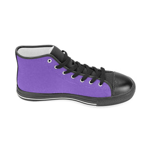 #Rossolini1# InSider Purple Men’s Classic High Top Canvas Shoes (Model 017)