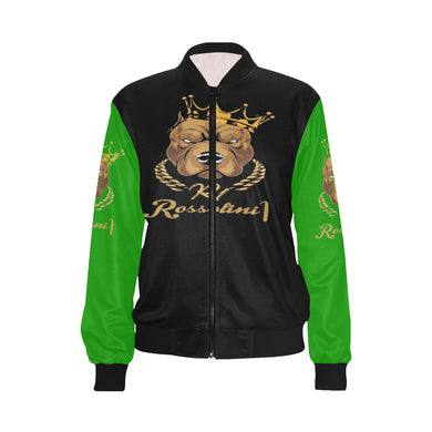 #MASKOFF# B/G Bomber Jacket for Women (Model H36)