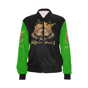 #MASKOFF# B/G Bomber Jacket for Women (Model H36)