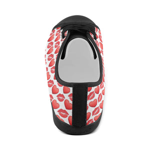 #Rossolini1# LIPS AND HEARTS Canvas Shoes for Women/Large Size (Model 016)