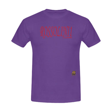 #Rossolini1.com# Red Writing Purple Men's T-Shirt