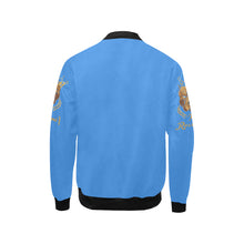 #MASKOFF# Blue Kids' Bomber Jacket (Model H40)