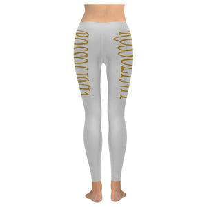 #Rossolini1# TheName Light Gray Low Rise Leggings (Invisible Stitch) (Model L05)