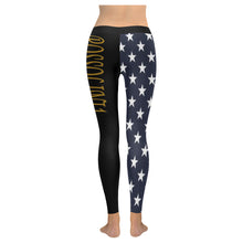#Rossolini1# TheName Blue Back Stars Low Rise Leggings (Invisible Stitch) (Model L05)