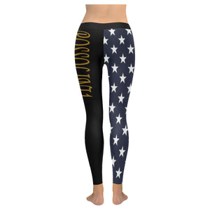 #Rossolini1# TheName Blue Back Stars Low Rise Leggings (Invisible Stitch) (Model L05)