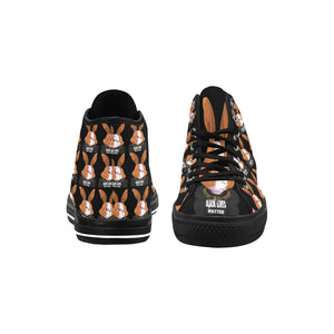 #BLM# Rabbit Black Vancouver H Women's Canvas Shoes (1013-1)