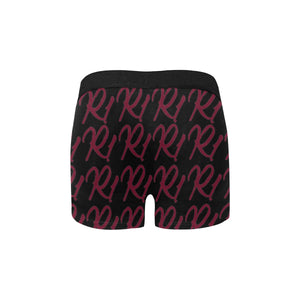 #R1# Candy Apple Red Writing Men's Classic Boxer Briefs (Model L34)