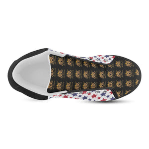 #Rossolini1# TimeLess Stars Women's Chukka Canvas Shoes (Model 003)