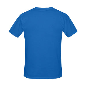 #Rossolini1.com# Gold Writing Blue Men's T-Shirt