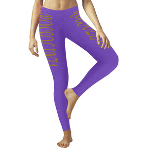 #Rossolini1# TheName Purple Low Rise Leggings (Invisible Stitch) (Model L05)