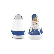 #Rossolini1# Flavor White/Blue Vancouver H Women's Canvas Shoes (1013-1)