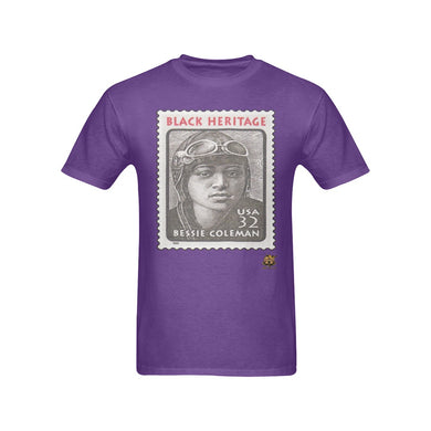 #Stamped# Bessie Coleman Purple T-Shirt