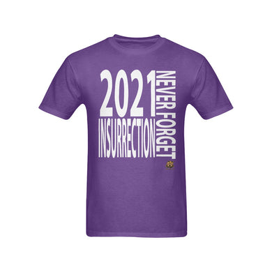 #NEVERFORGET# Insurrection 2021 Men's Purple T-Shirt