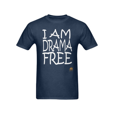 #DRAMA FREE# Navy Blue T-Shirt