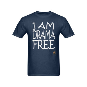 #DRAMA FREE# Navy Blue T-Shirt