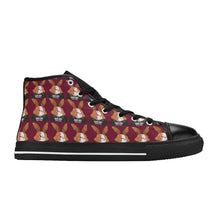 #BLM# Rabbit Candy Apple Red High Top Canvas Shoes for Kid (Model 017)