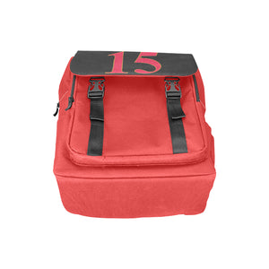 #This Is How I Roll# 15 Red/Gold Casual Shoulders Backpack (Model 1623)