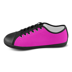 #Rossolini1# Hot Pink Canvas Shoes for Women/Large Size (Model 016)