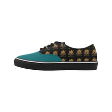 #Rossolini1# Kelly Green Classic Women's Canvas Low Top Shoes/Large (Model E001-4)