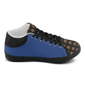 #Rossolini1# TimeLess Royal Blue Women's Chukka Canvas Shoes (Model 003)