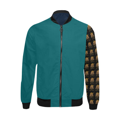 #Rossolini1# All Left Kelly Green All Over Print Bomber Jacket for Men (Model H31)