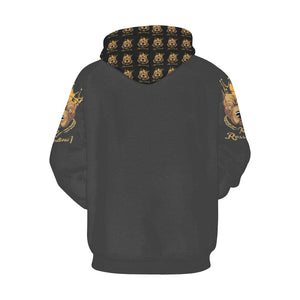 #MASK OFF# Charcoal Hoodie for Men (Model H13)