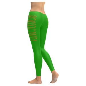 #Rossolini1# TheName Green Low Rise Leggings (Invisible Stitch) (Model L05)