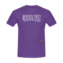 #Rossolini1.com# White Writing Purple Men's T-Shirt