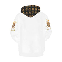 #MASK OFF# White Hoodie for Women (Model H13)