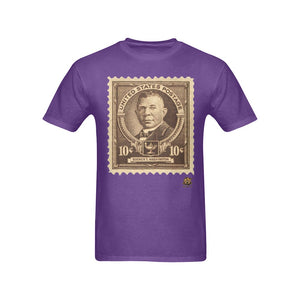 #Stamped# Booker T Washington Purple T-Shirt