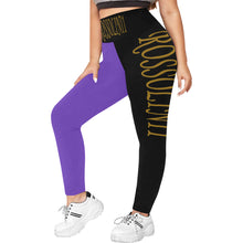 #Rossolini1# TheName B/P Plus Size High Waist Leggings (Model L44)