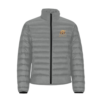#Rossolini1# Dark Gray Stand Collar Padded Jacket (Model H41)