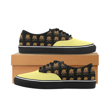 #Rossolini1# Lemon Classic Women's Canvas Low Top Shoes/Large (Model E001-4)