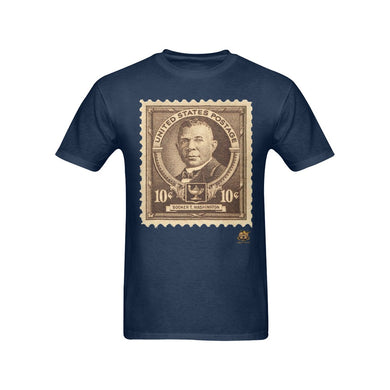 #Stamped# Booker T Washington Navy Blue T-Shirt