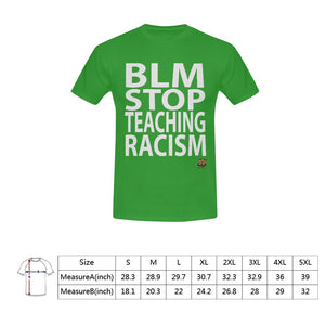 #BLM# Stop Teaching Racism Green T-Shirt