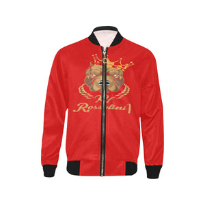 #Rossolini1# In Your Face Red Kids' Bomber Jacket (Model H40)