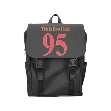 #This Is How I Roll# 95 Red/Gold Casual Shoulders Backpack (Model 1623)