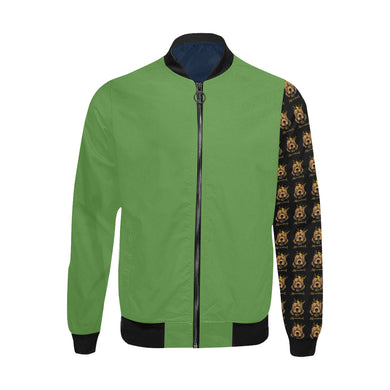 #Rossolini1# All Left Grass Green All Over Print Bomber Jacket for Men (Model H31)