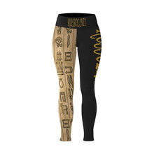 #Rossolini1# TheName HIEROGLYPHS Plus Size High Waist Leggings (Model L44)