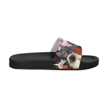 #I Love All Cats# Men's Slide Sandals/Large Size (Model 057)